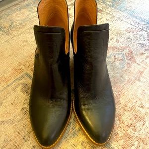 Silent D black leather cut out booties SIZE 39